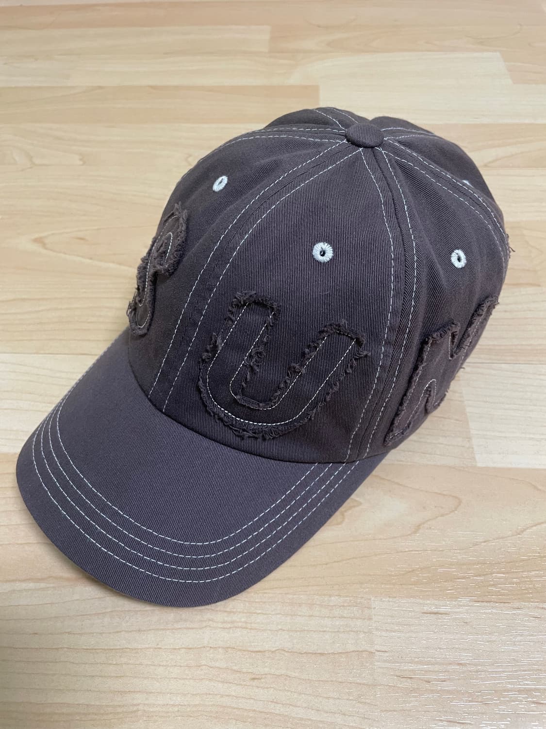 썬러브 볼캡 모자 Cut Off Capital Cap Brown 상품이미지3