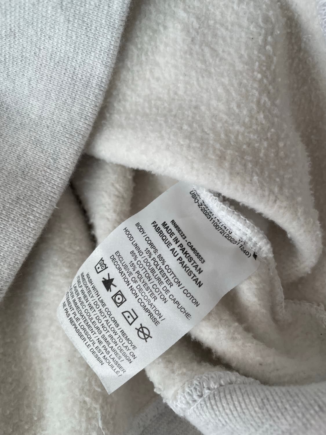 슈프림 x 조던 후드 스웨트셔츠 애쉬 그레이 - 24FW 상품이미지3