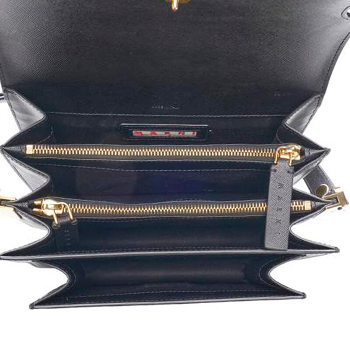 (중고) 마르니 블랙 사피아노 트렁크 미듐 숄더백 상품이미지5