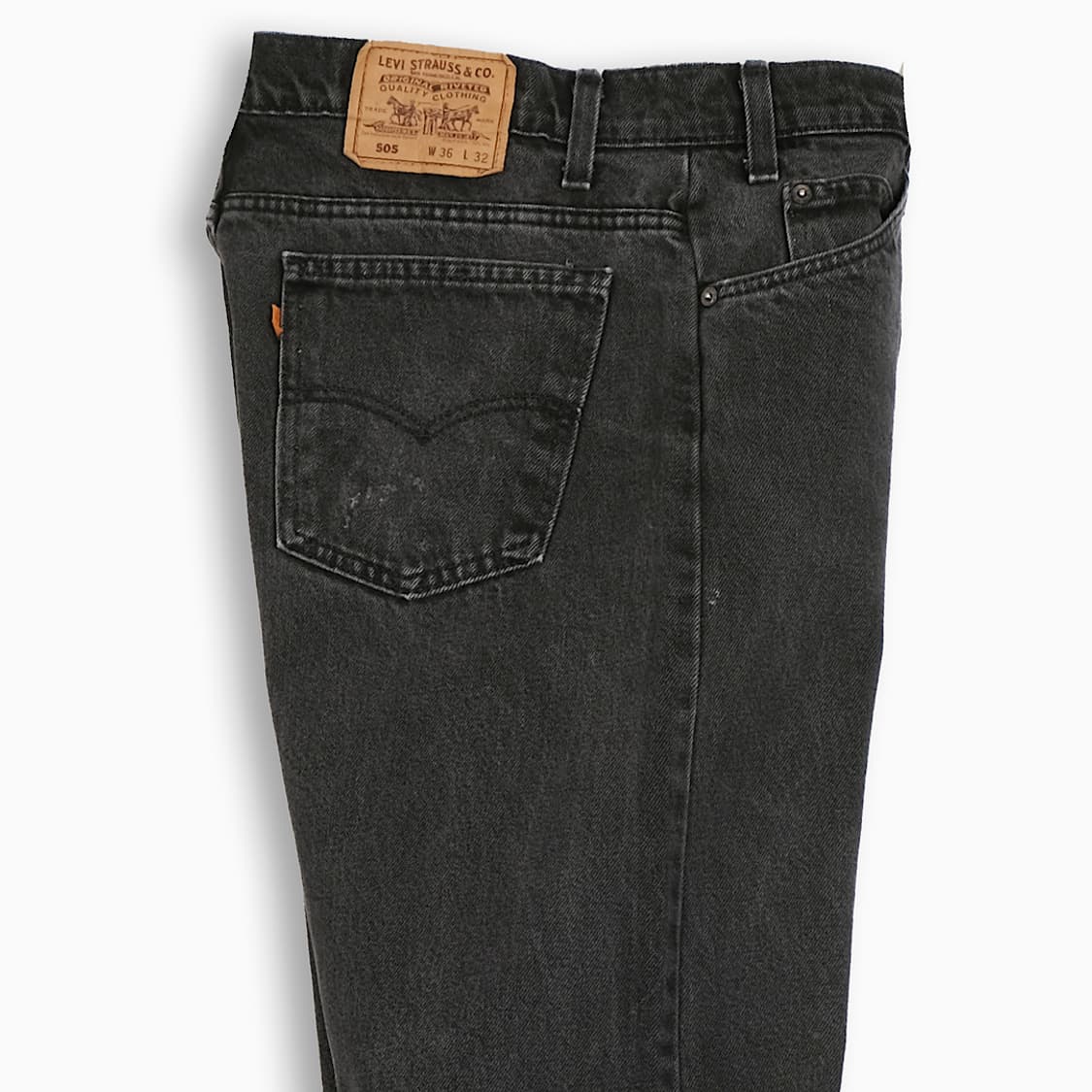 리바이스 505 오렌지탭 흑청 90s USA 35인치 OR50536163 상품이미지5