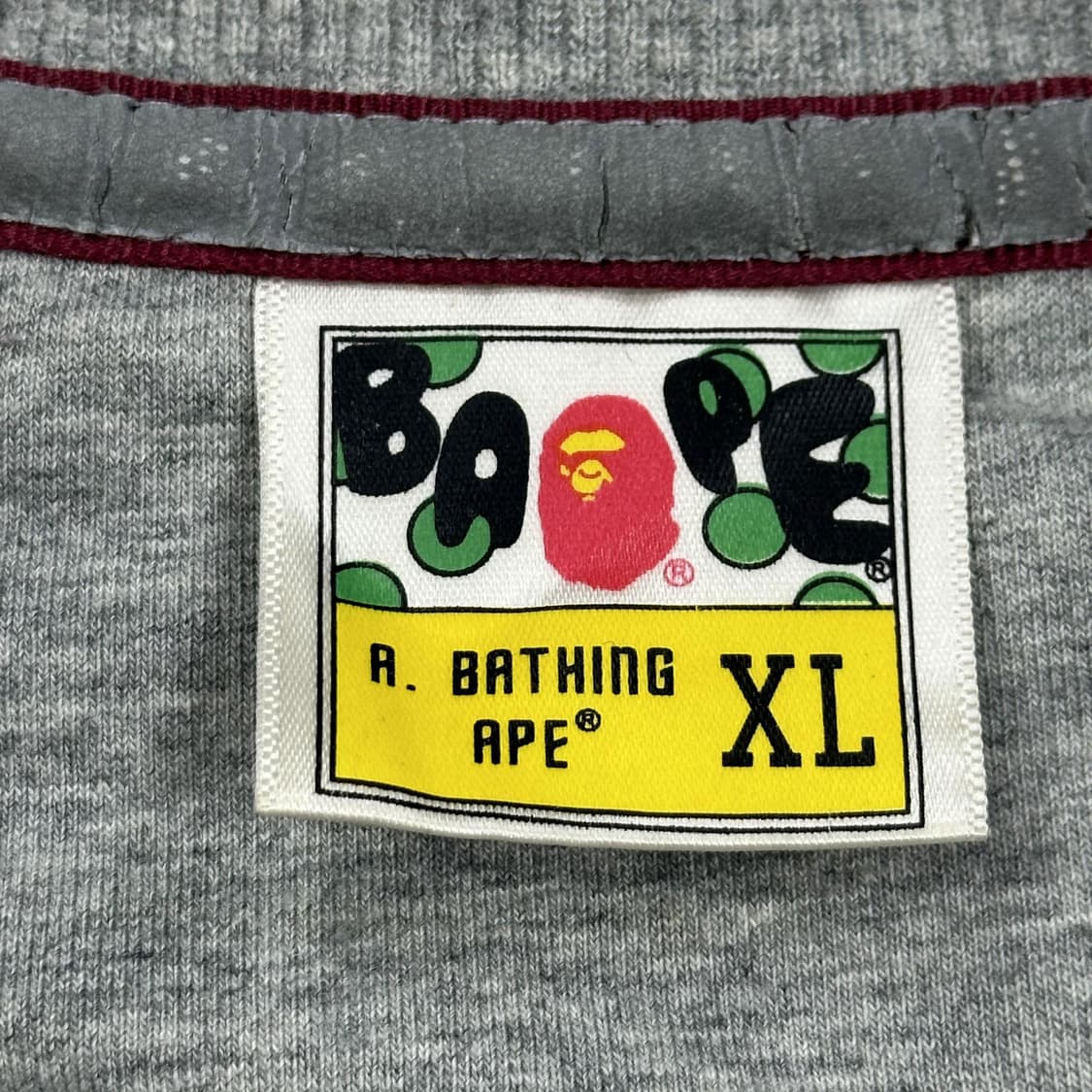 (사용감존재) BAPE 베이프 재팬 빅사루 프린팅 롱슬리브 XL 상품이미지7