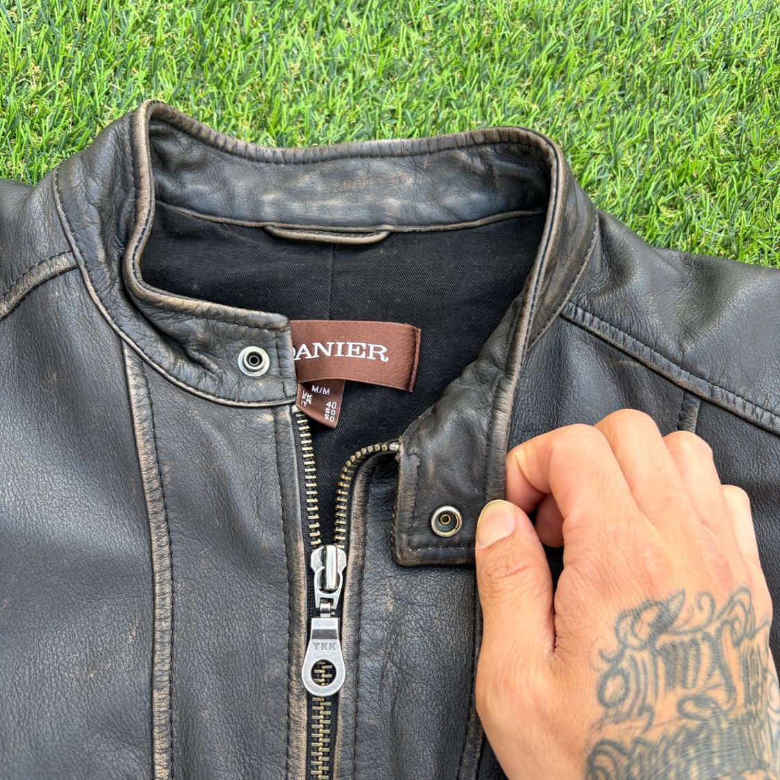 M)DANIER 워싱 가죽 자켓 상품이미지5