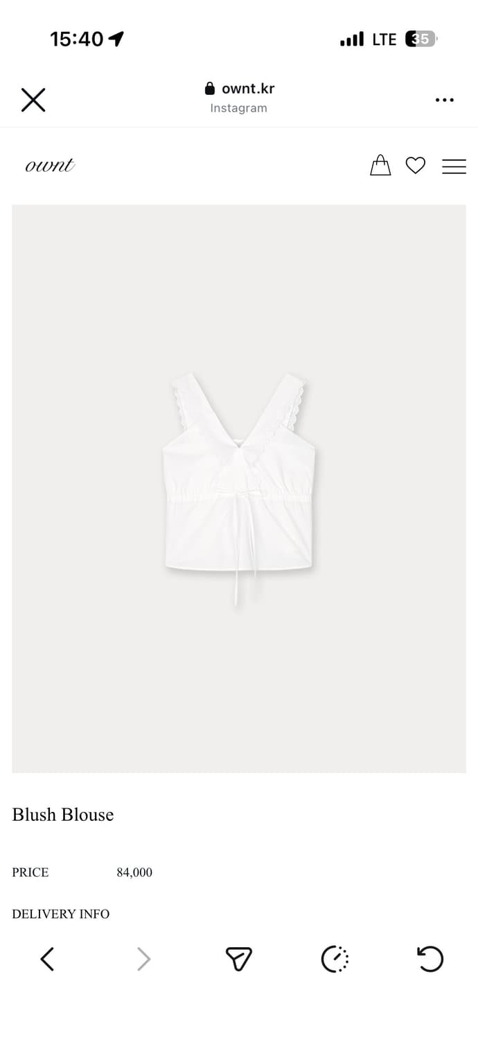 온트 blush blouse s 상품이미지1