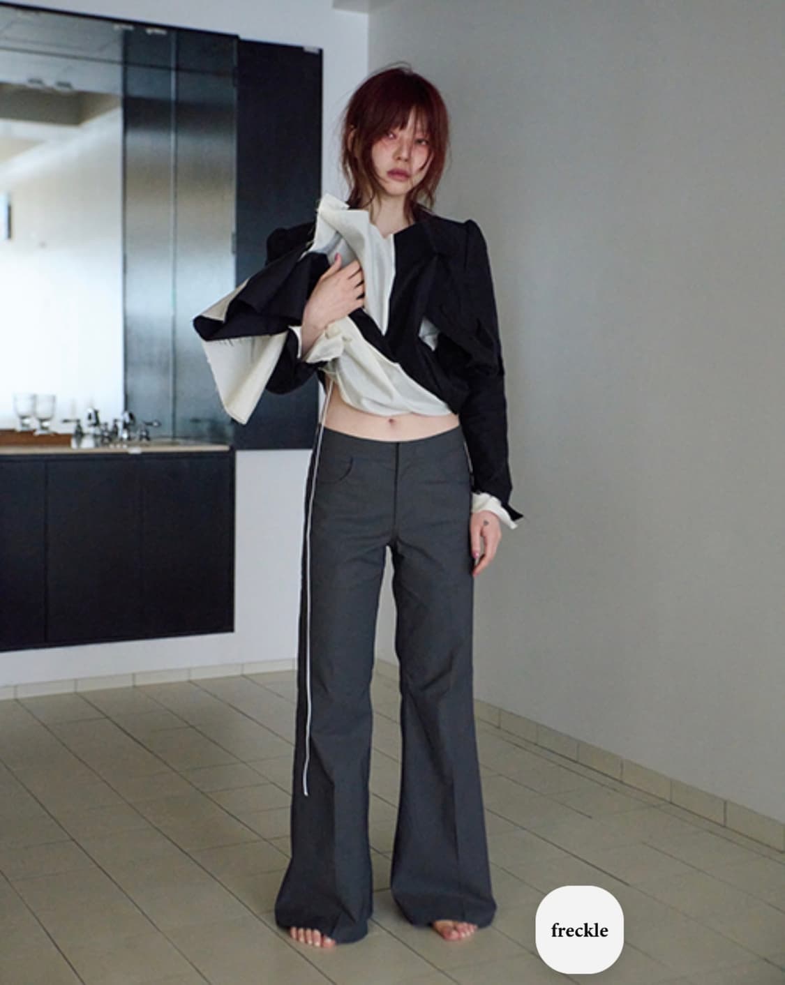 FRECKLE lowrise wide flare trouser 상품이미지2