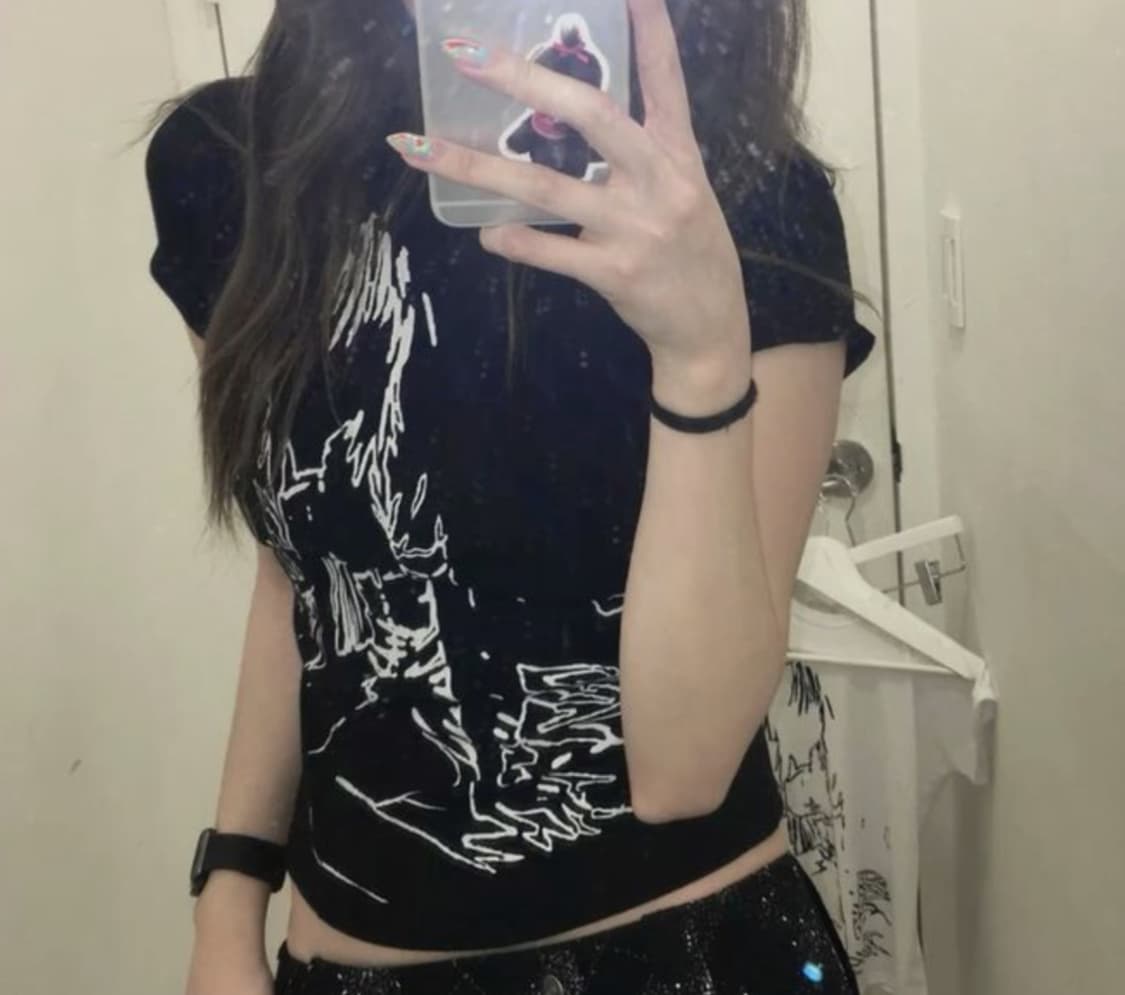 본네 아일렛 탑 블랙 판매합니다. bonnae black top 상품이미지2