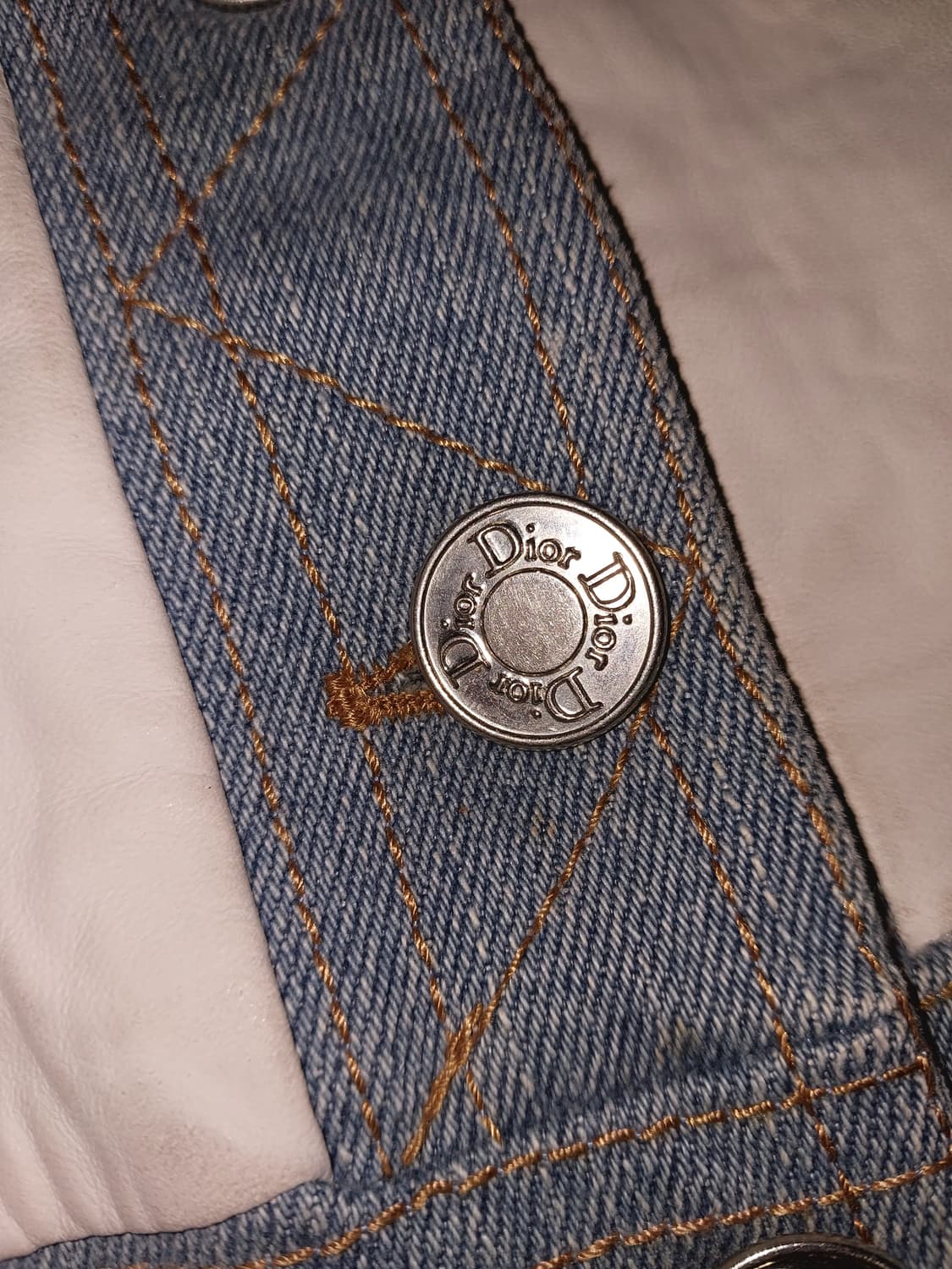 크리스찬 디올 빈티지 데님 양가죽 자켓 상품이미지4
