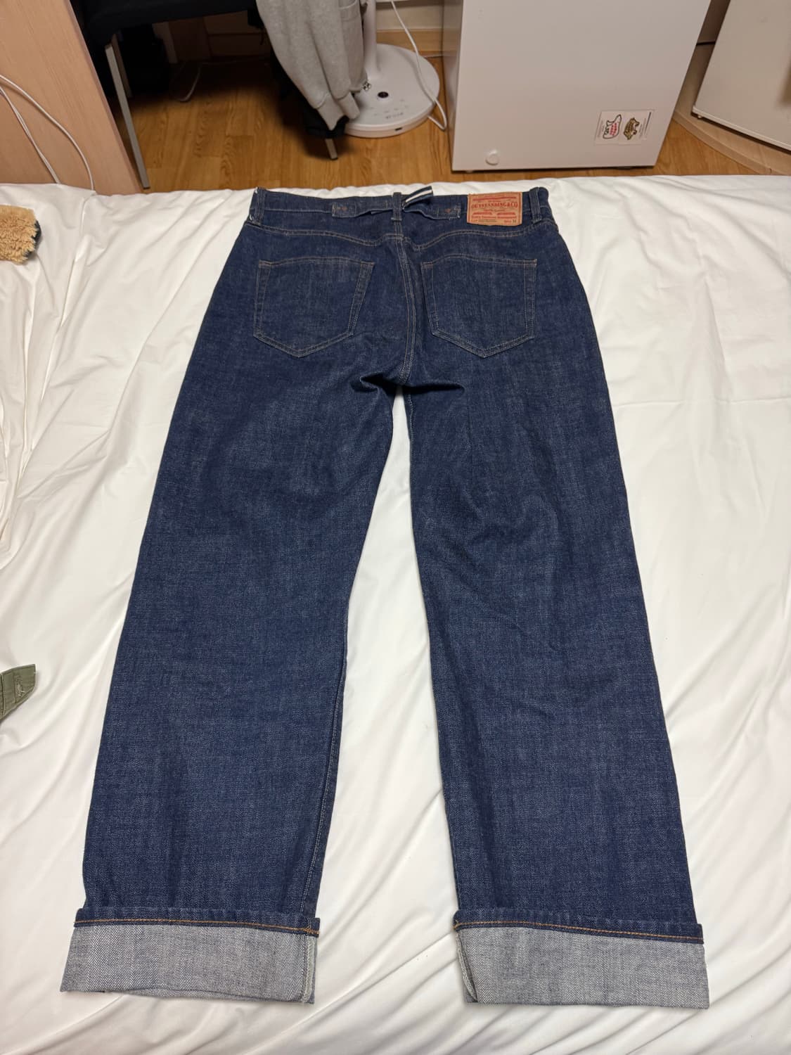 아웃스탠딩 30S CINCH BACK SELVEDGE WIDE PANTS 상품이미지2