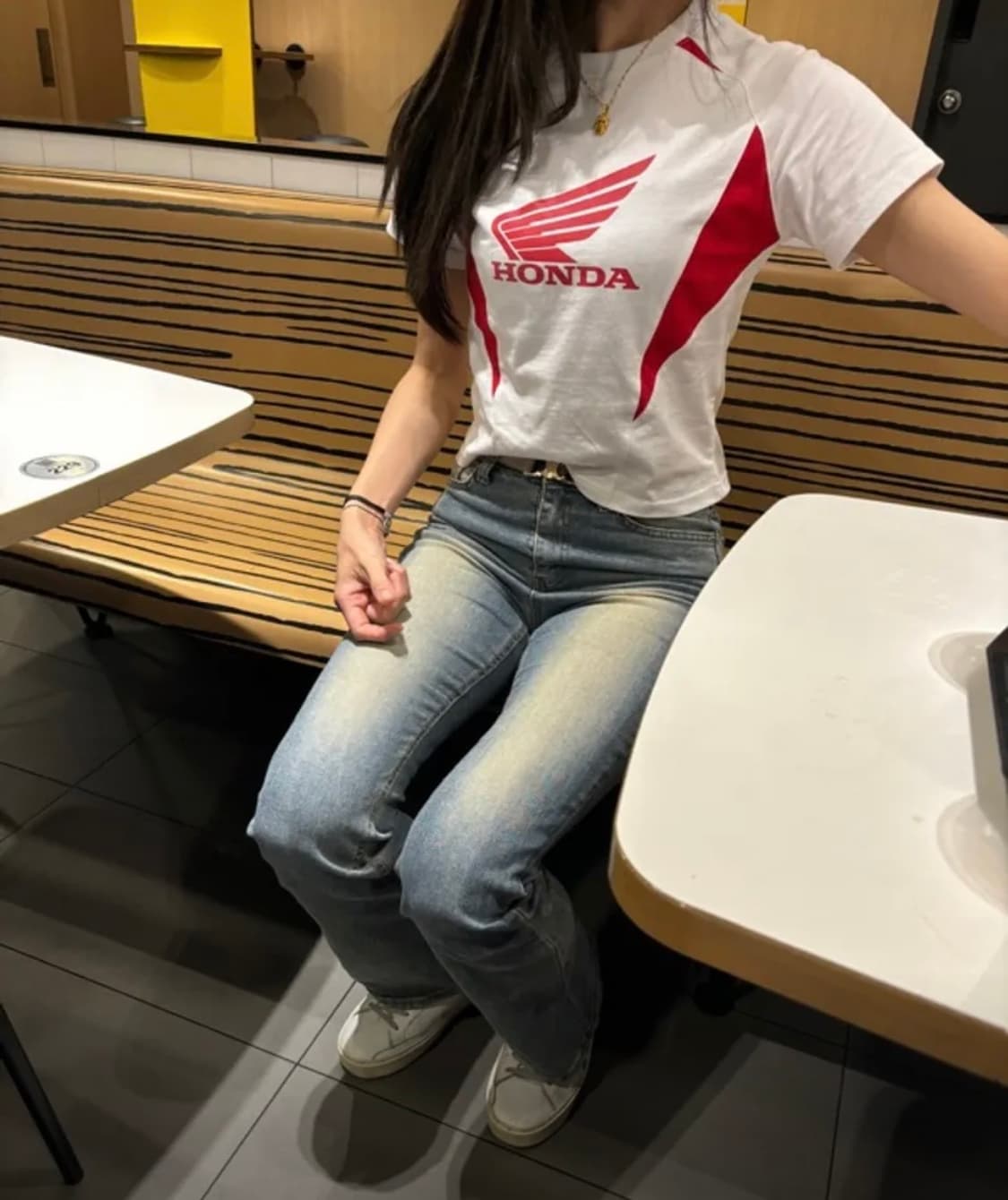 HONDA Motorcycle Crop T-shirt 상품이미지1