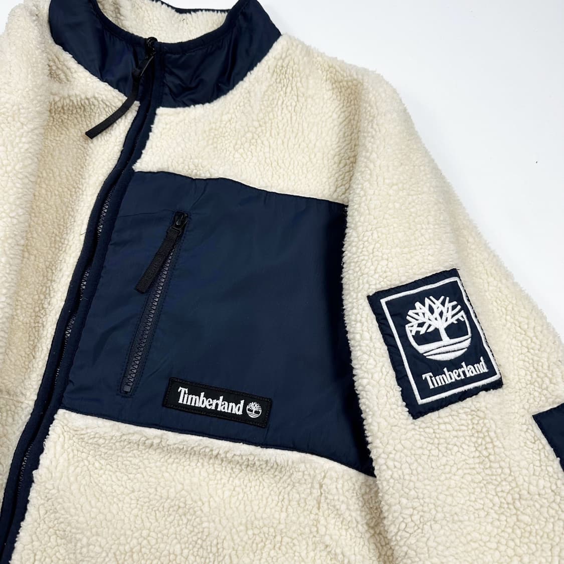 팀버랜드 아이보리 포켓 후리스 자켓 (XL) 상품이미지4