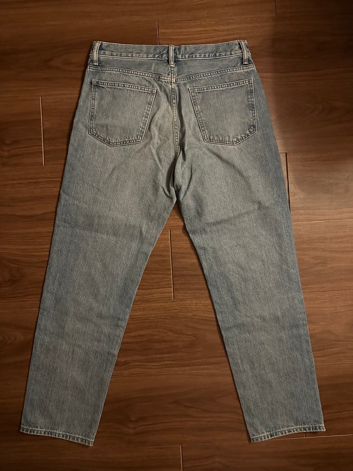 유니클로 데님 청바지 워시드 라이트 블루 상품이미지2