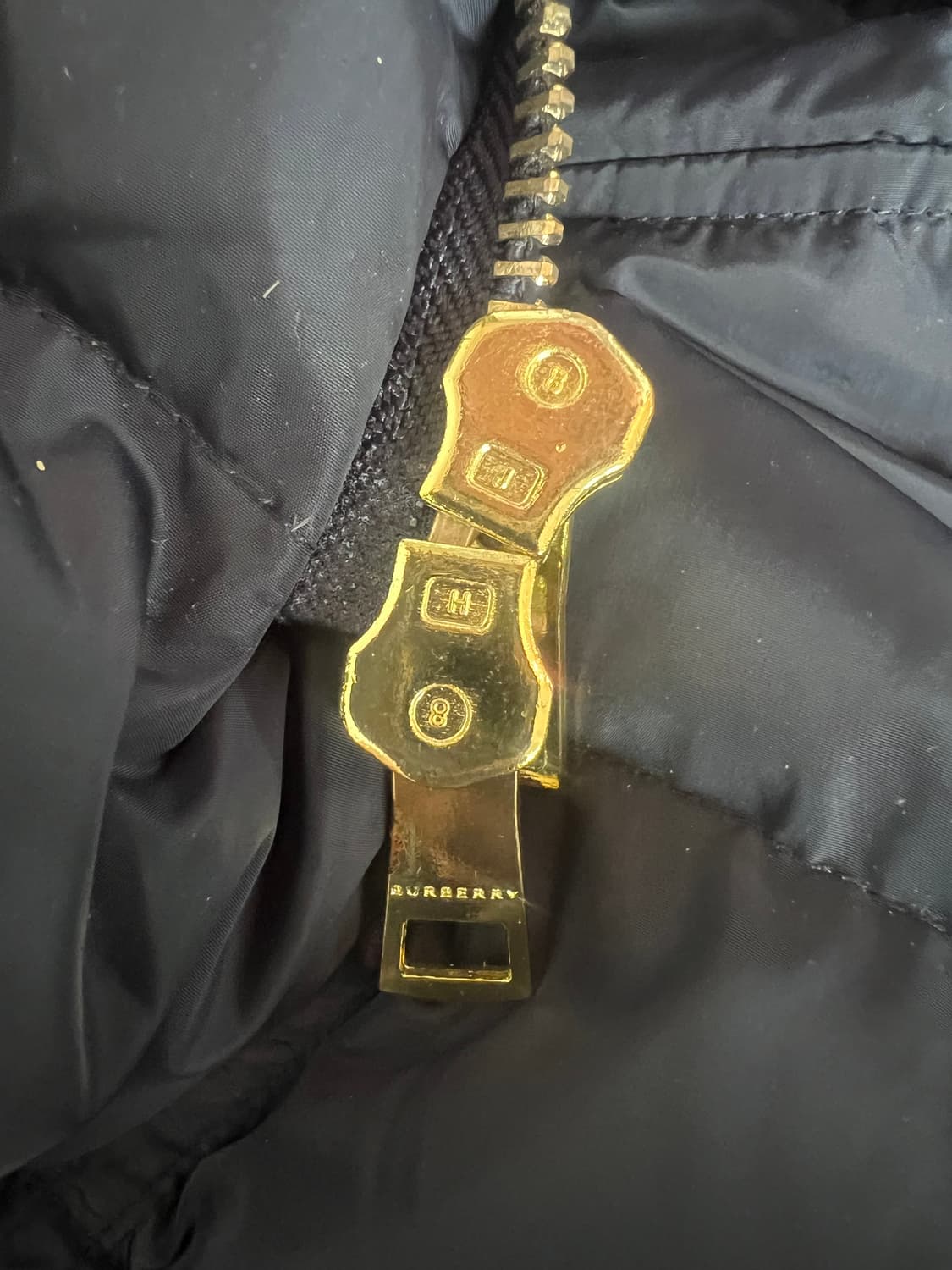 버버리 여성 네이비 구스다운패딩점퍼 후드패딩점퍼 상품이미지7