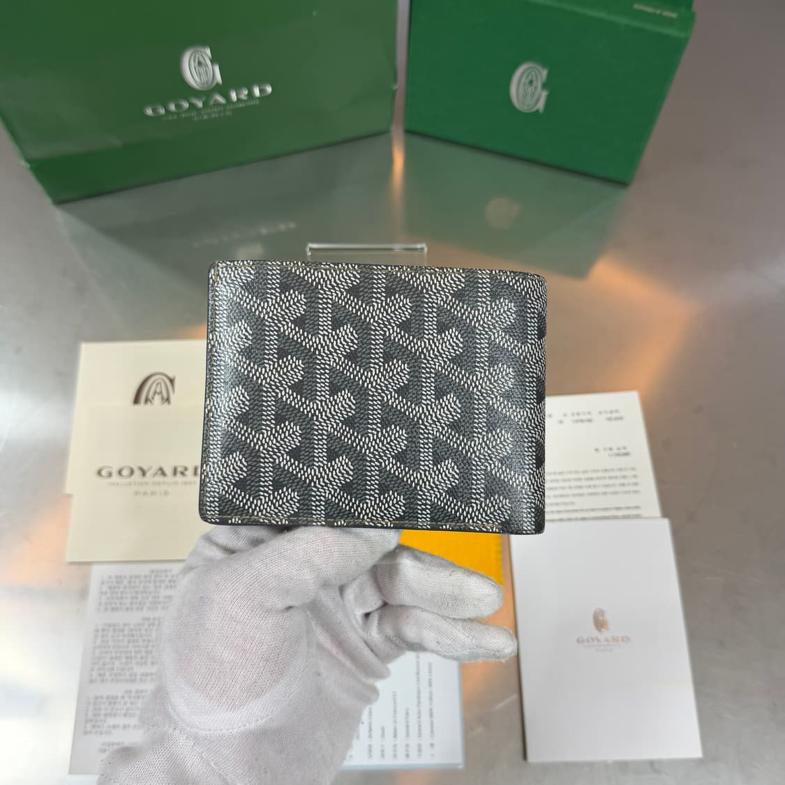 [리오브] 고야드 스페셜 그레이 빅투아르 반지갑 상품이미지3