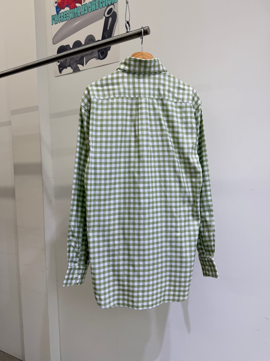 ORIAN FOR BEAMS F (Made in Italy) 깅엄체크셔츠 상품이미지4