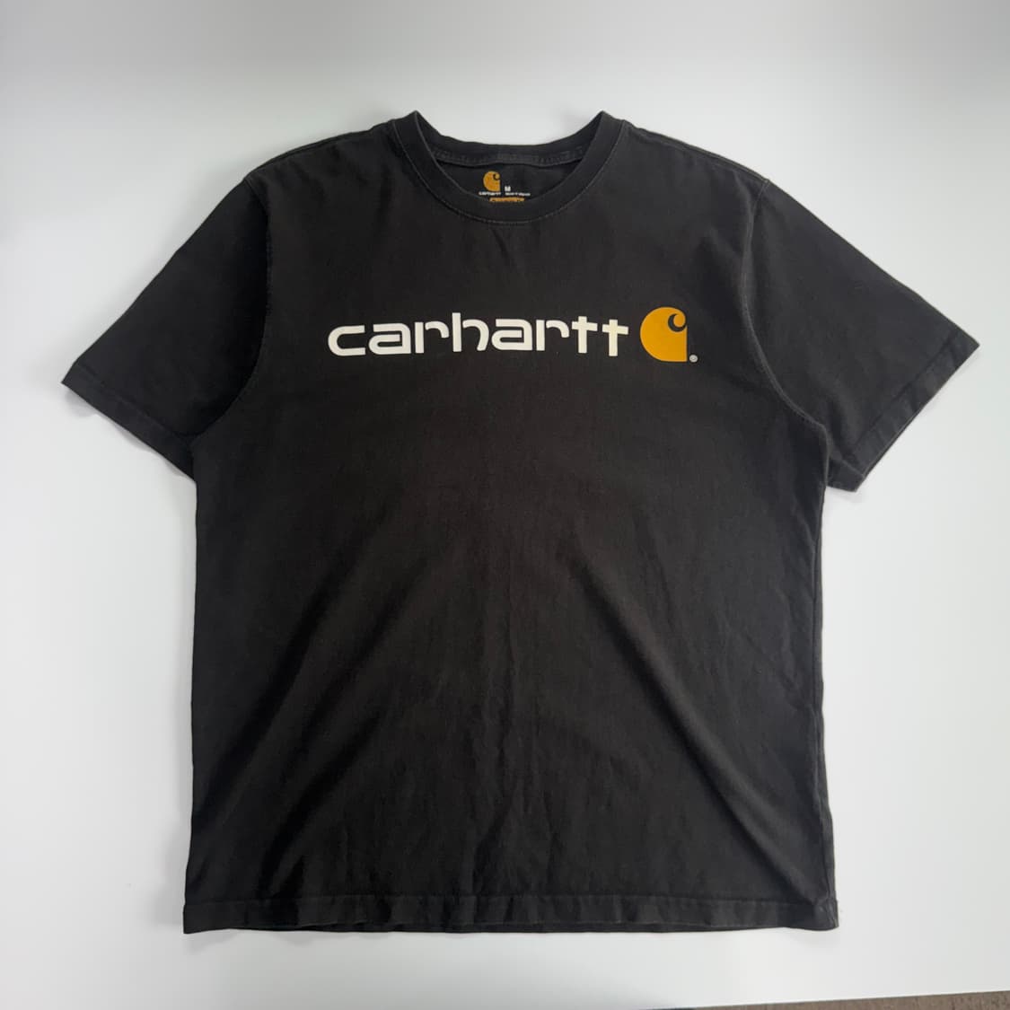 Carhartt 칼하트 스펠아웃로고 블랙 반팔 상품이미지3
