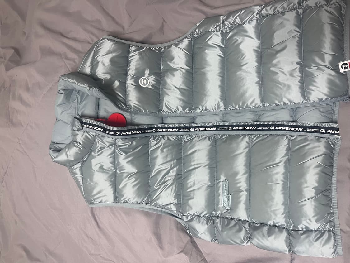 에이프 조끼패딩 블루그레이 상품이미지4