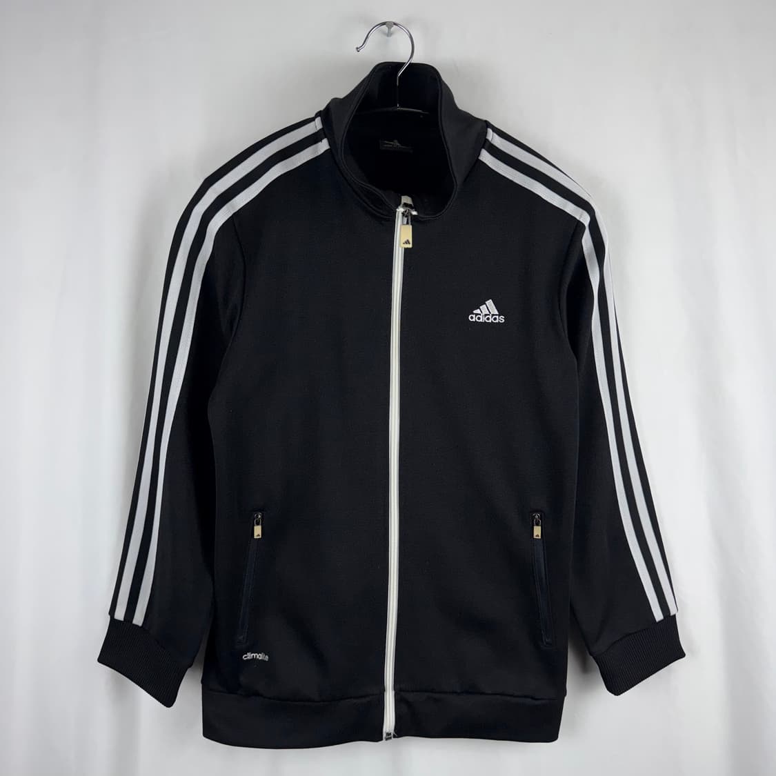 (73) 아디다스 키즈/우먼스 삼선 트랙탑 져지 블랙 상품이미지2