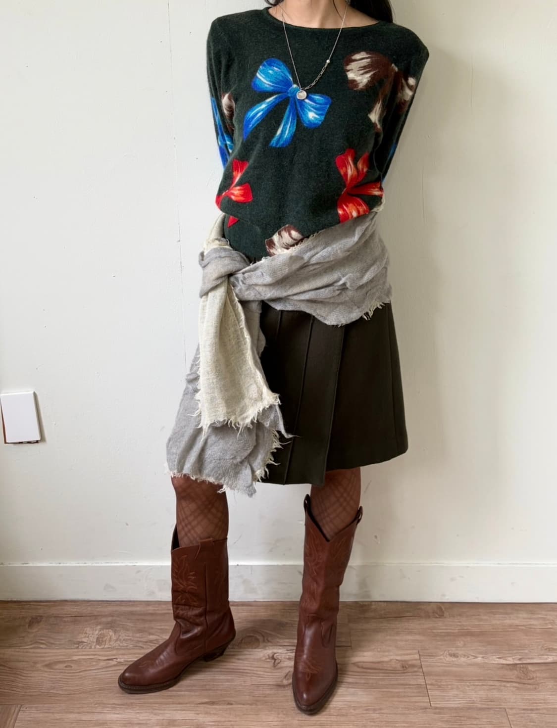 VALEUR 아트 울 스카프 상품이미지9