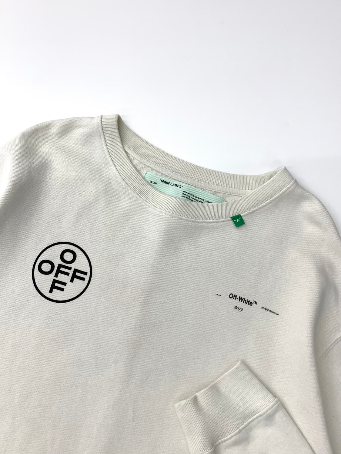 Off White 오프화이트 화이트 스탠실 애로우 맨투맨 상품이미지7