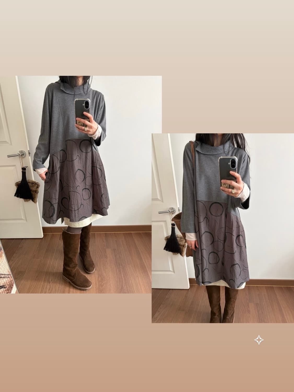 patterned dress 상품이미지2