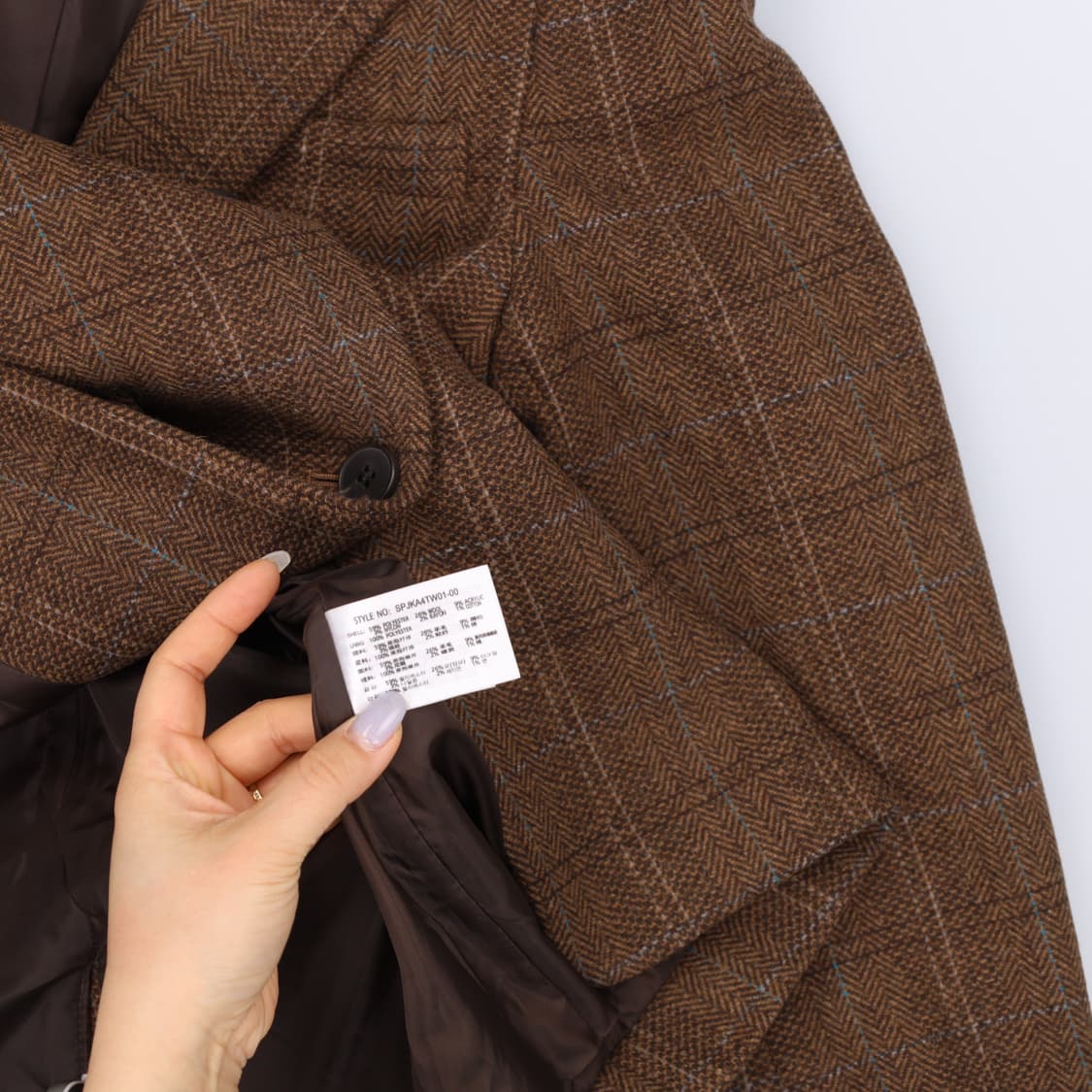 S 스파오 여성 헤링본 자켓 0326J 상품이미지3