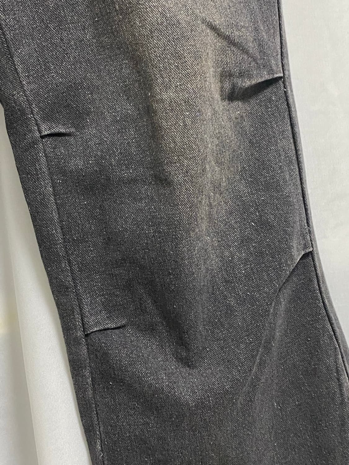 파라슈트 부츠컷 팬츠 흑청 상품이미지4