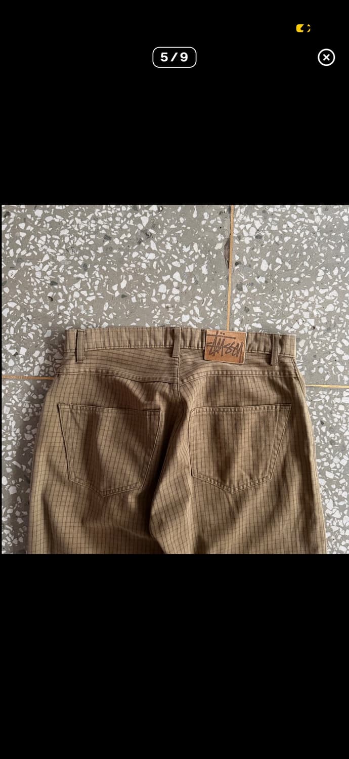 90s 올드 스투시 체크 팬츠 상품이미지5