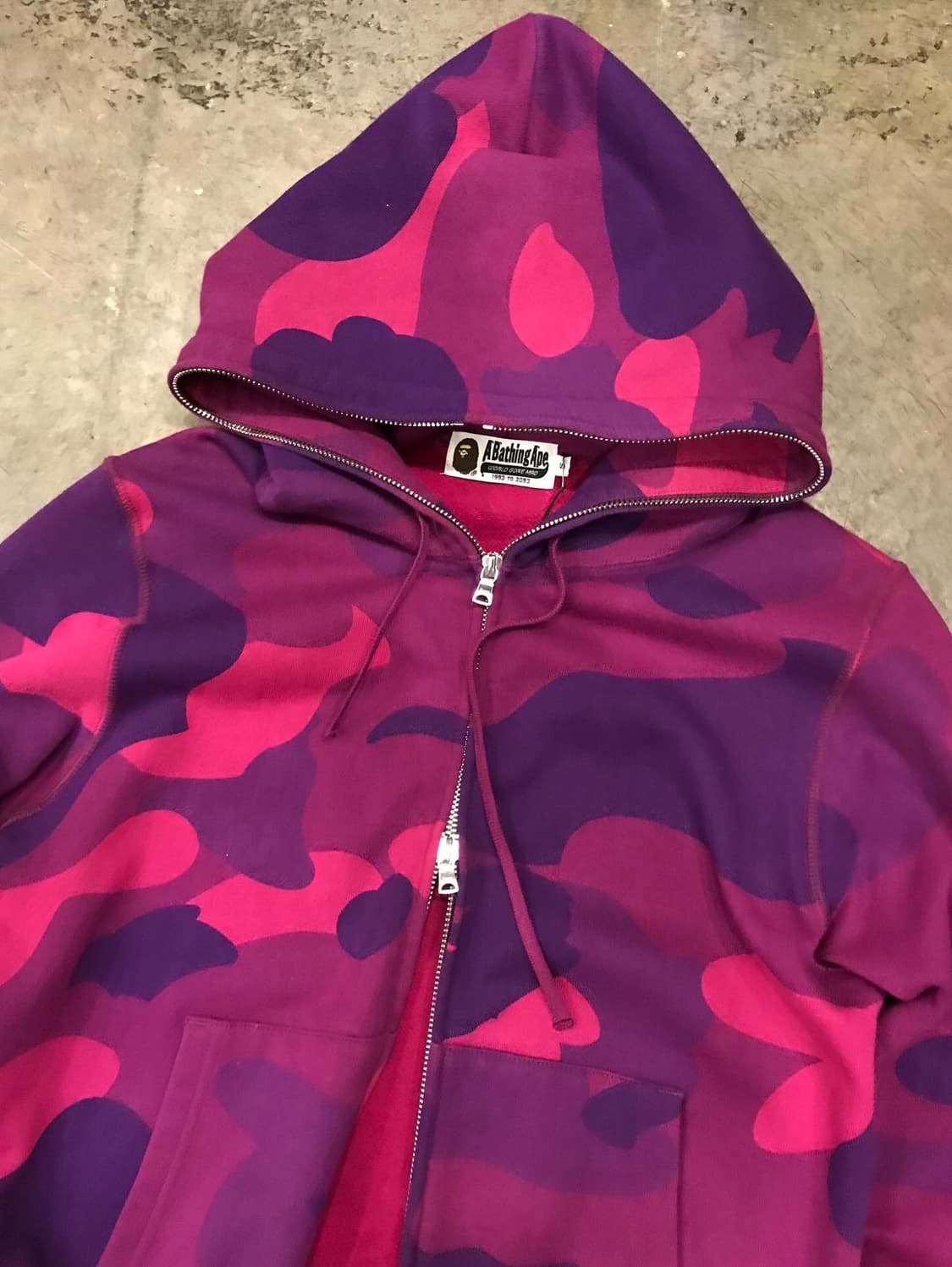 Bape Giant Purple Camo Hood Zip-Up 상품이미지7