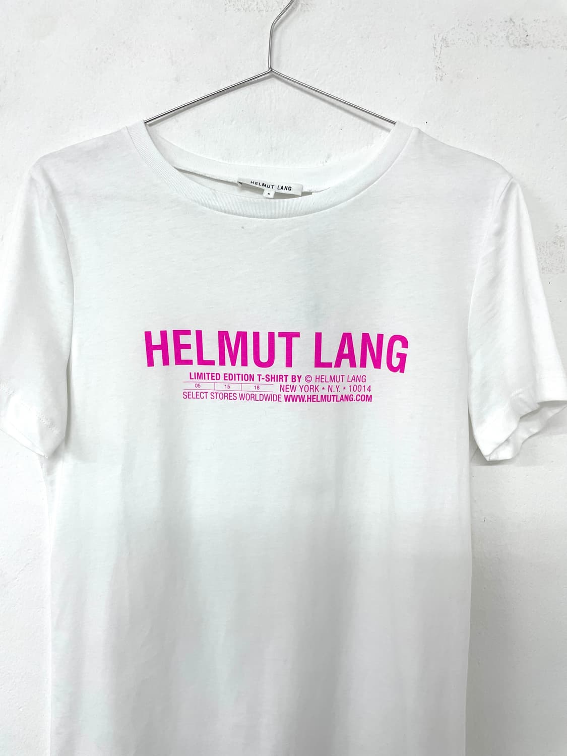 Helmut Lang Pink Graphic Print T-Shirt 상품이미지2