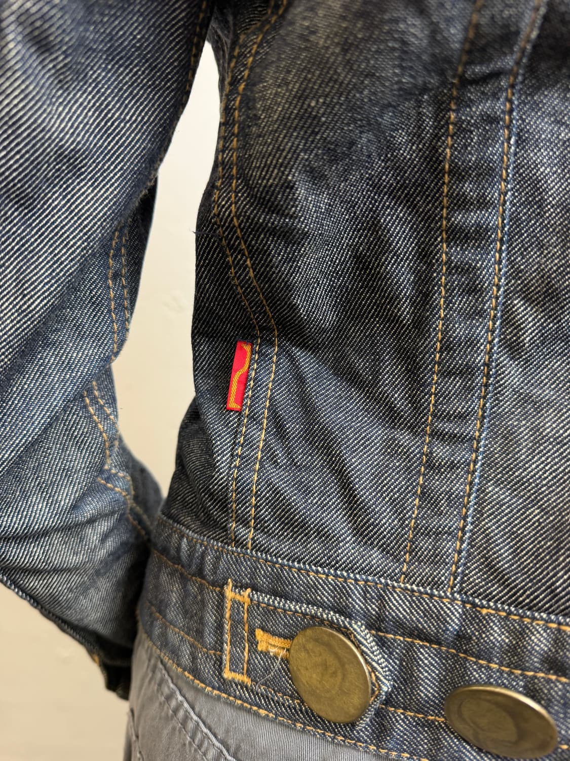 90s peom denim jacket  상품이미지4