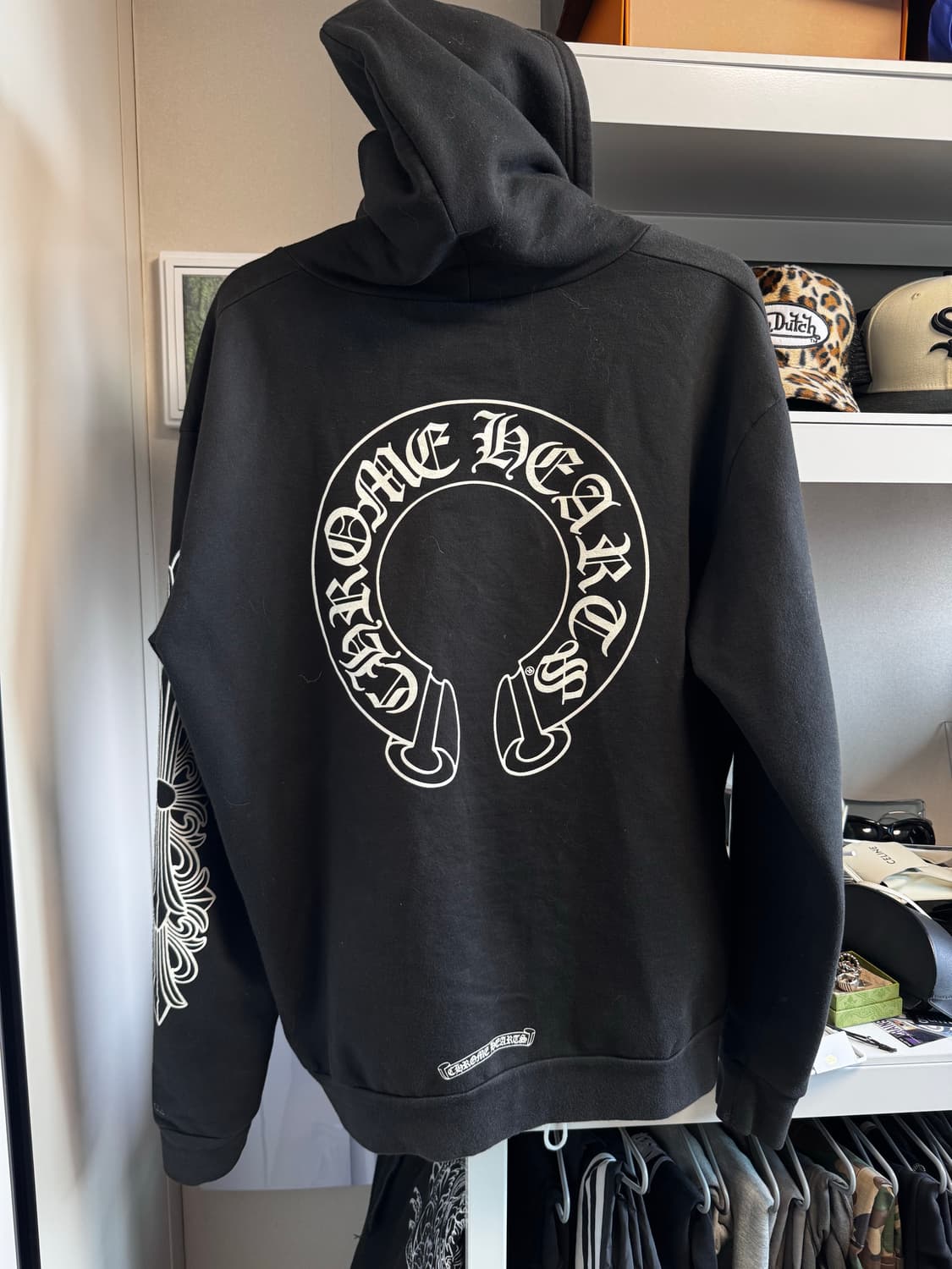 [L] 크롬하츠 홀스슈 플로랄 후드집업 상품이미지1