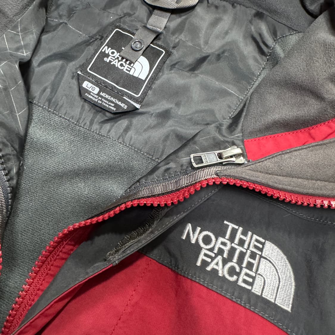 노스페이스 하이벤트 바람막이 레드블랙배색 상품이미지5