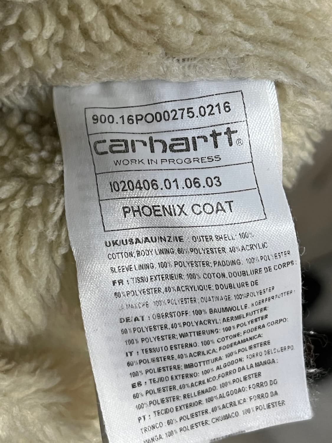 칼하트 쉐르파 피닉스 코트 데님 자켓 상품이미지5