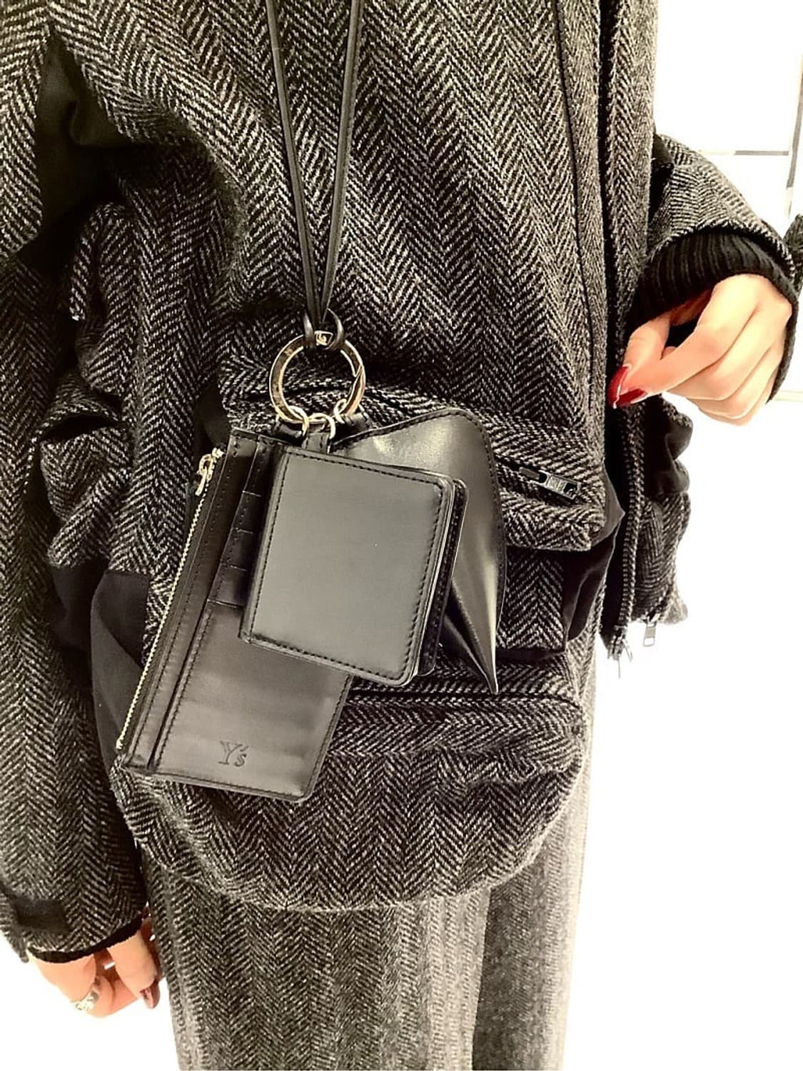 Y's 요지야마모토 트리플 가죽 파우치 상품이미지3