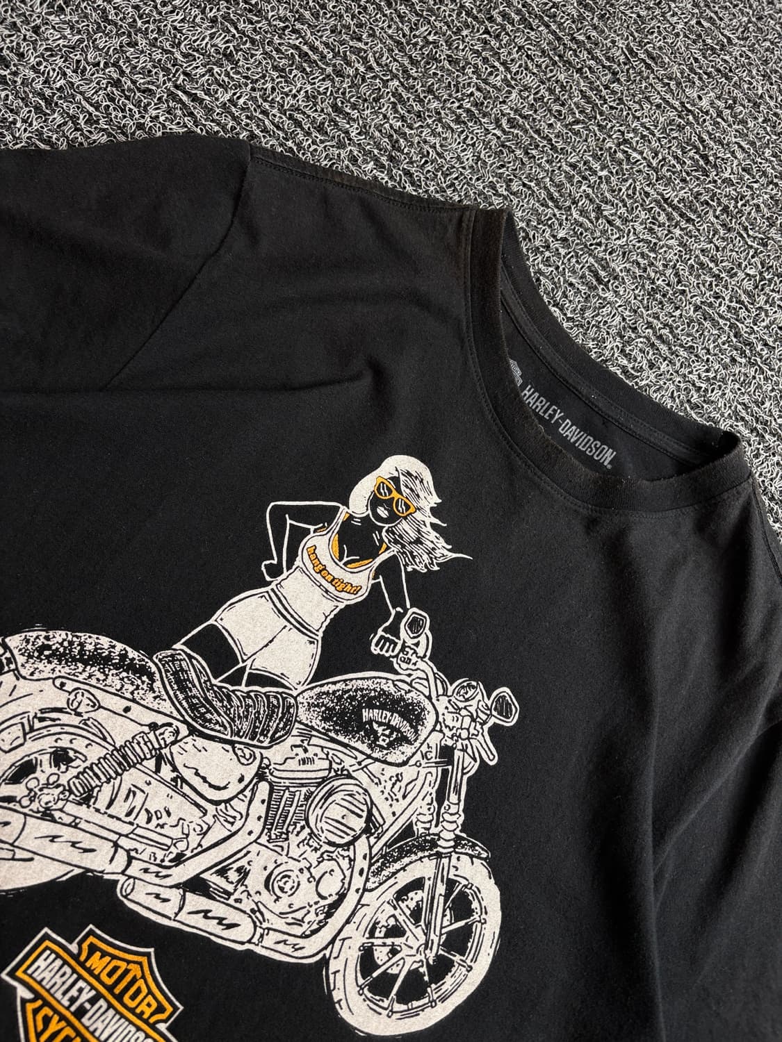 할리데이비슨 핀업걸 빅로고 올드스쿨 반팔티 4198 상품이미지3