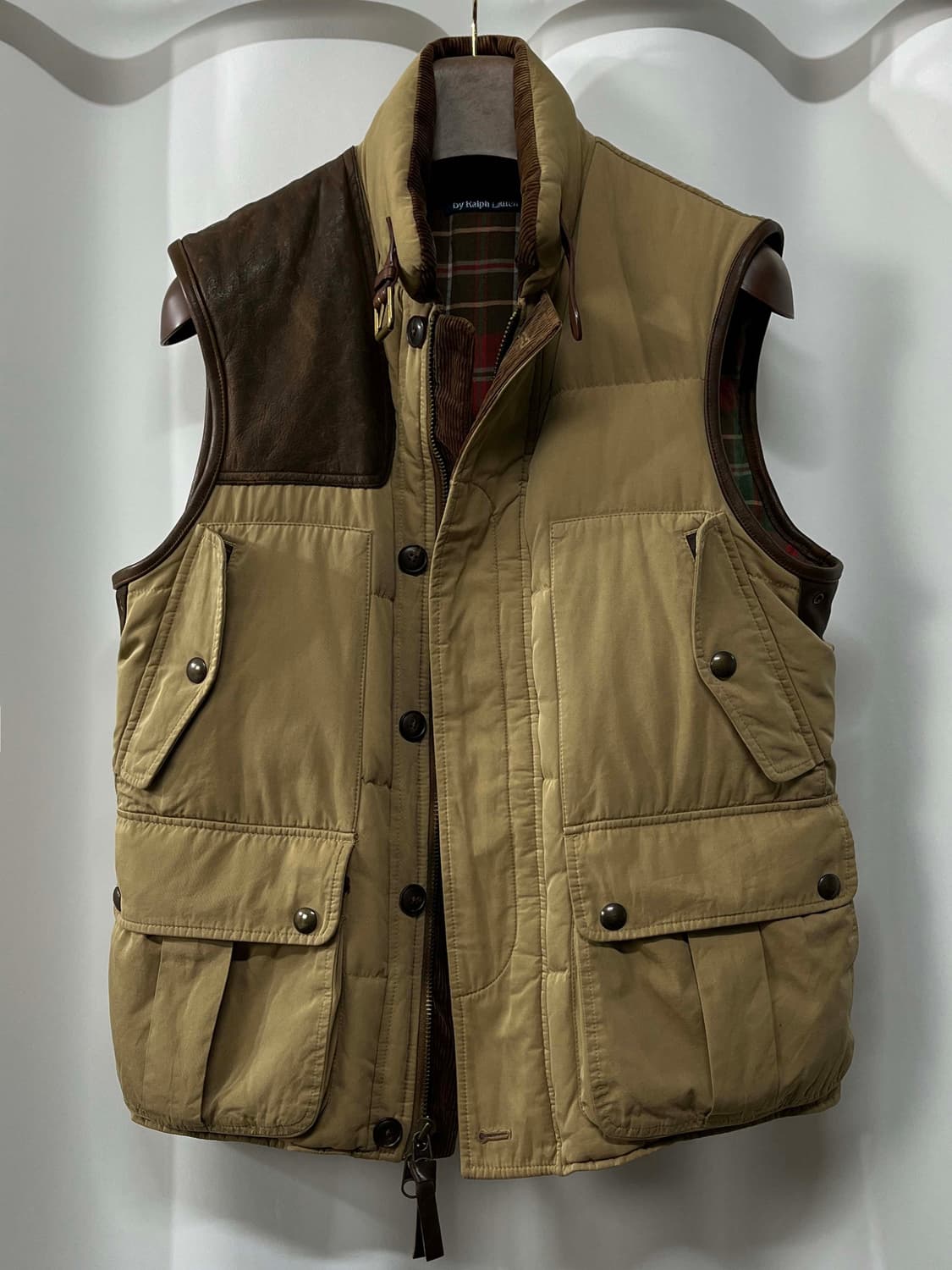 폴로 랄프로렌 카우하이드 캠튼 코듀로이 헌팅 다운베스트 자켓 상품이미지1