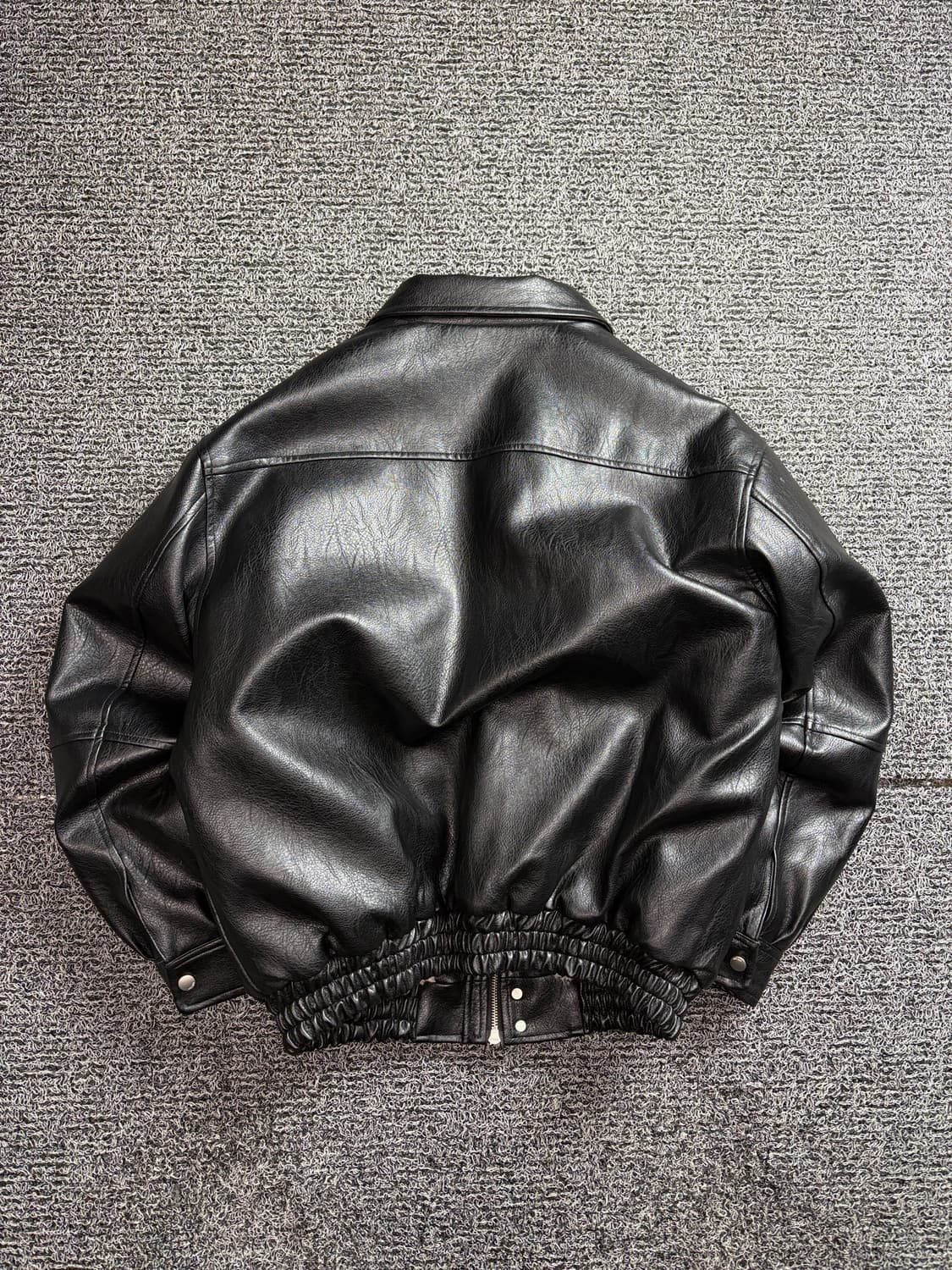 라퍼지스토어 히든 레더 무스탕 레더 봄버 자켓 2490 상품이미지5