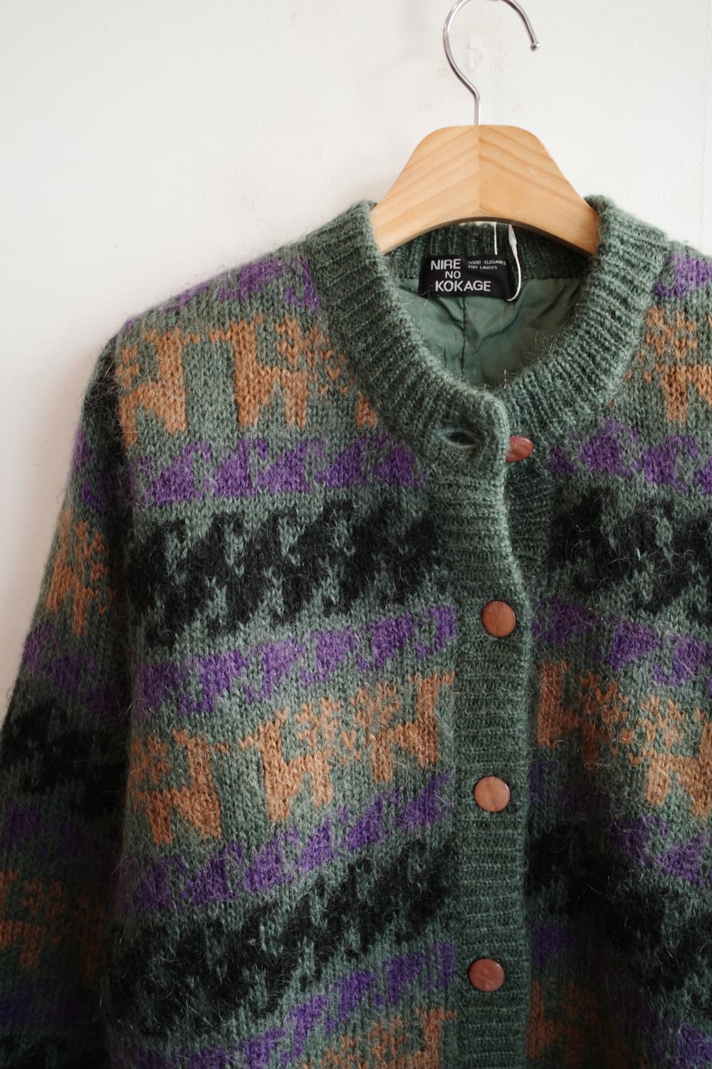 Japan brand 패턴 울 가디건   상품이미지2