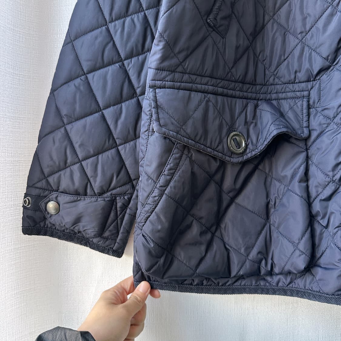 폴로 랄프로렌 캠튼 퀼팅 카코트 자켓 네이비 XL 상품이미지3