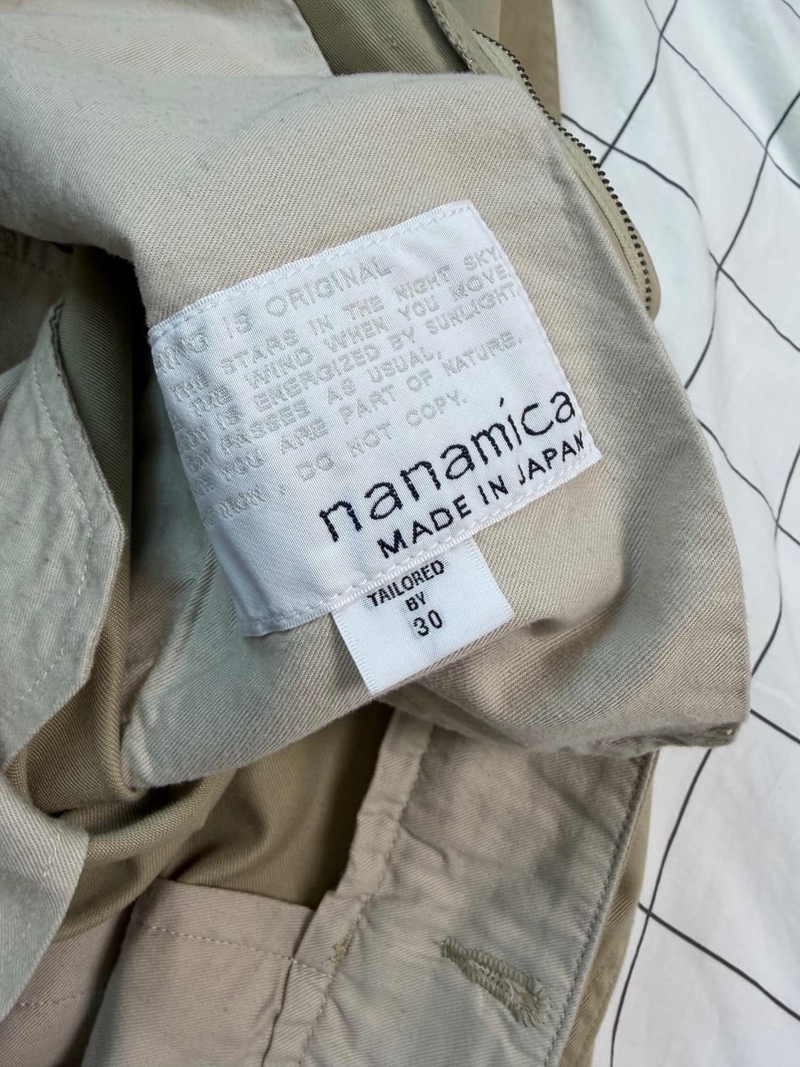 나나미카 와이드 치노 팬츠 카키 30사이즈 상품이미지6