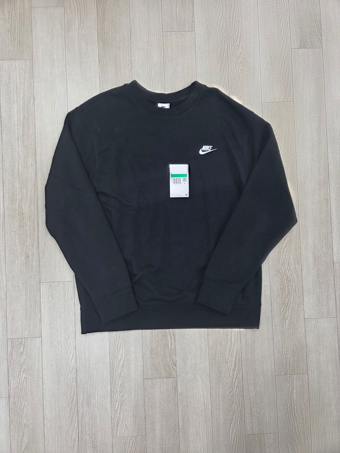 (1회착)나이키 nsw클럽 맨투맨 블랙 XL, 105 bv2667-010 상품이미지1