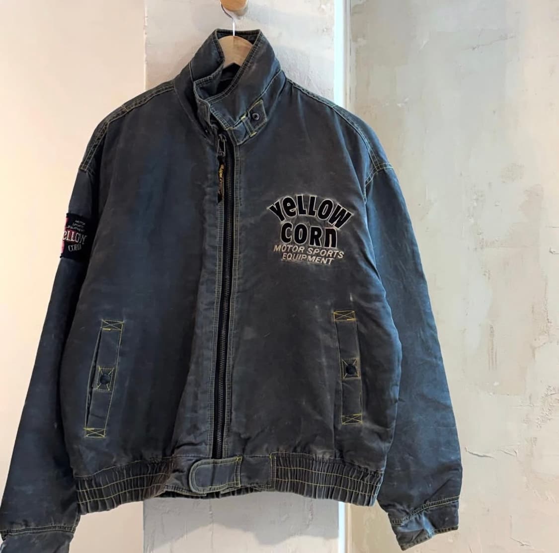 90's Yellow corn 모터 자켓 상품이미지2