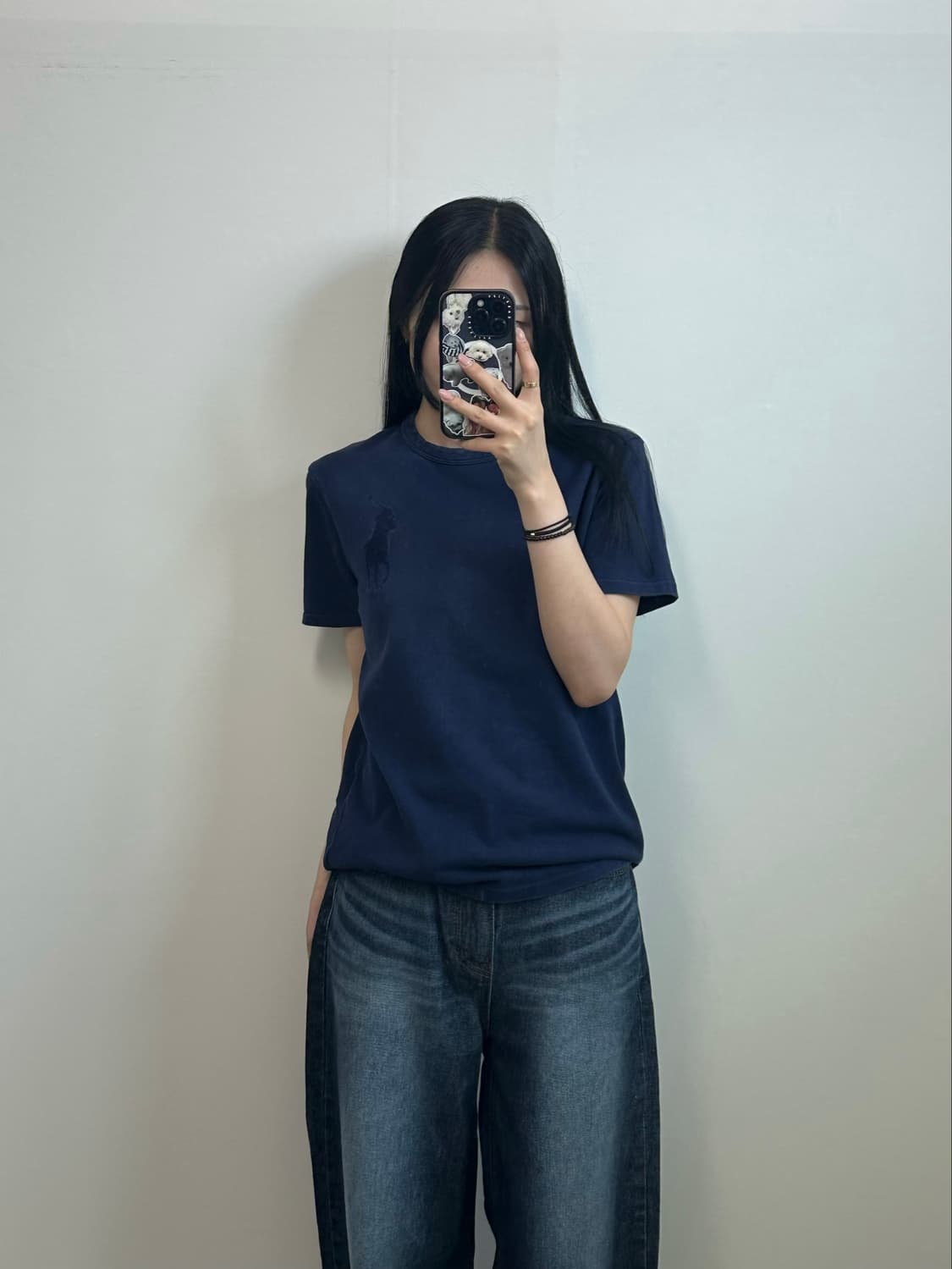 폴로 랄프로렌 빅포니 네이비 반팔 티셔츠 상품이미지1