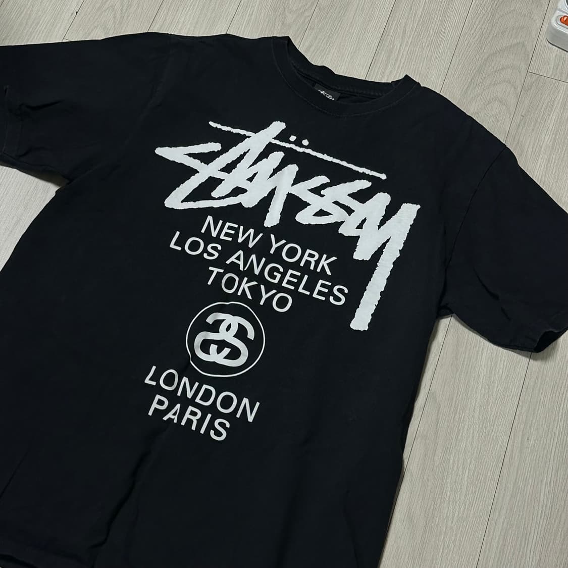스투시 월드투어 반팔티셔츠 블랙 M 상품이미지2