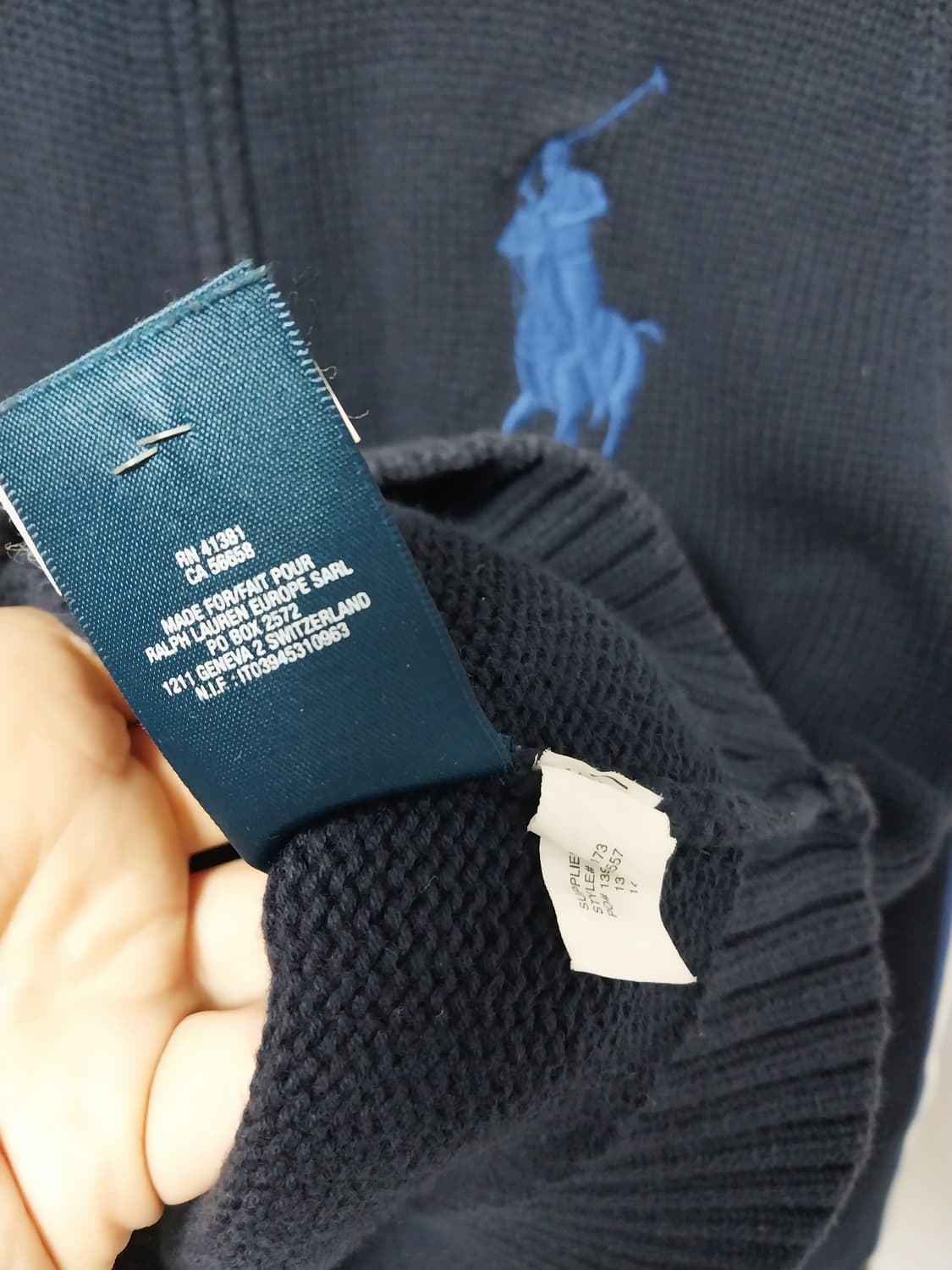 폴로 랄프로렌 니트 집업 XL 상품이미지8