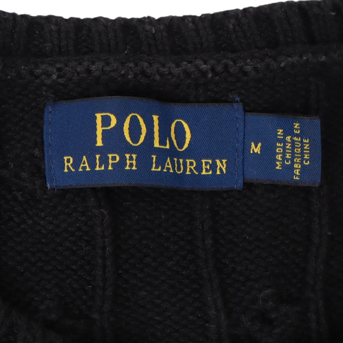 폴로 랄프로렌 블랙 코튼 케이블 니트 상품이미지8