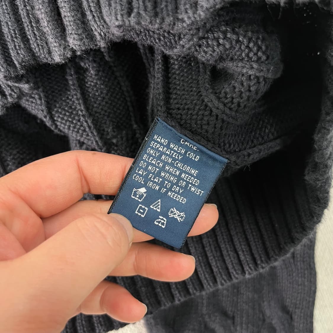 W 95 폴로랄프로렌 꽈배기 코튼 니트 후드집업 상품이미지4