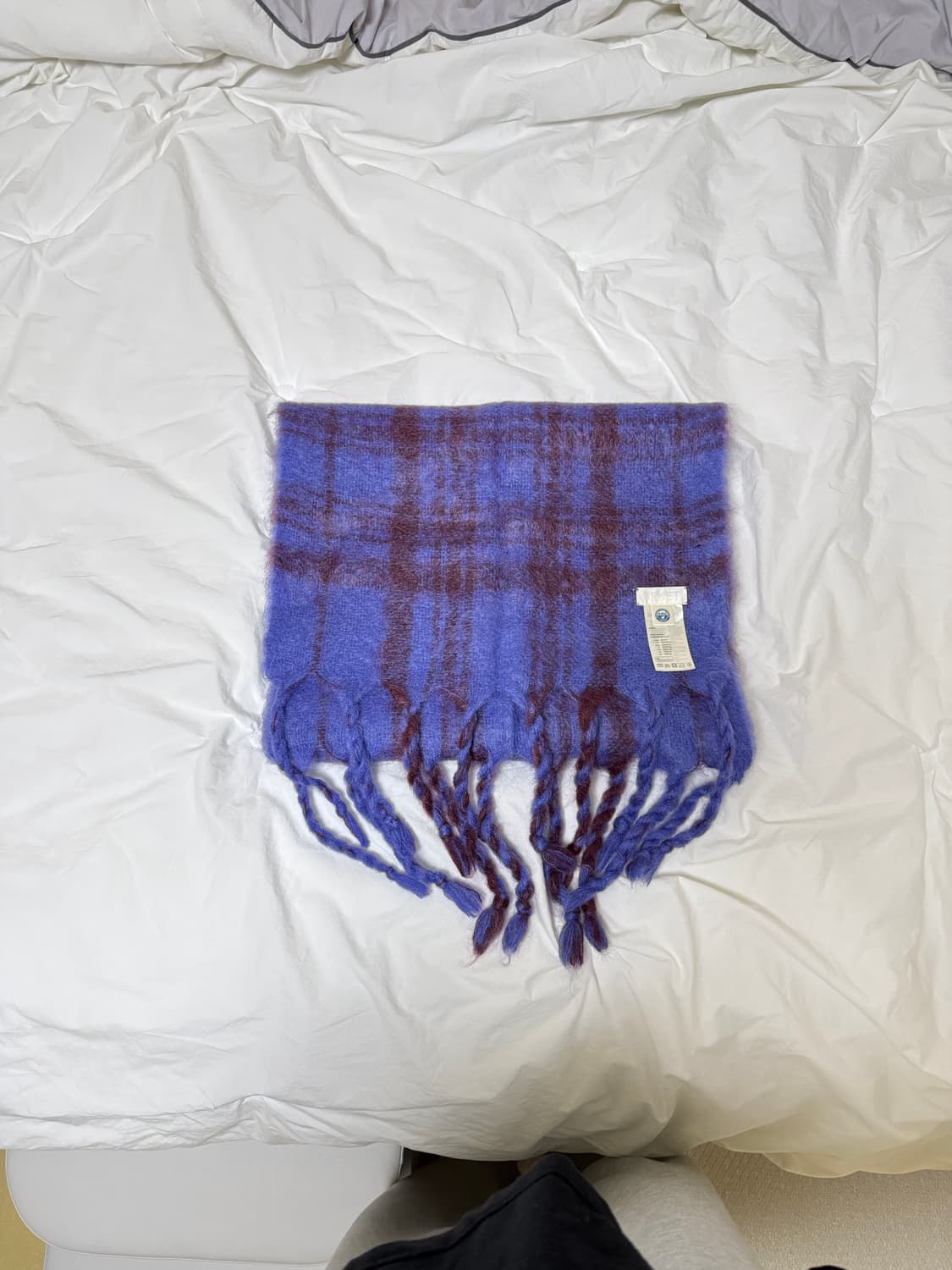 [F] 아르켓 타탄 울 스카프/모헤어머플러/코스머플러 상품이미지1