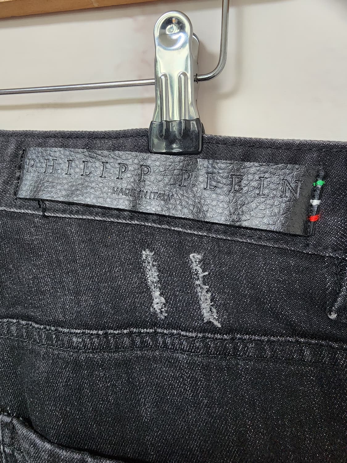 필립플레인 블랙 데님 팬츠 상품이미지4