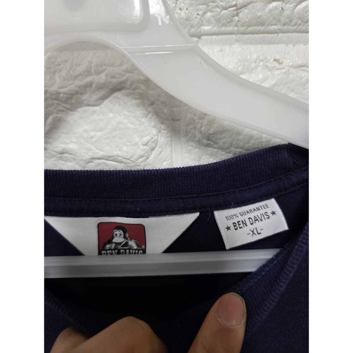 벤 데이비스 네이비 반팔 티셔츠 XL 상품이미지2