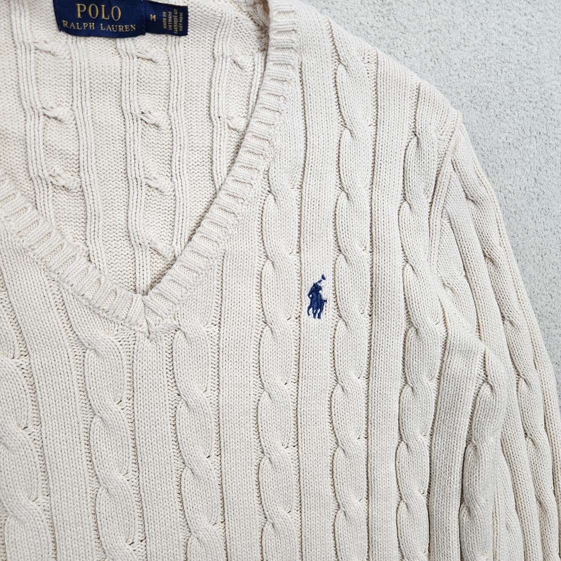 폴로 랄프 로렌 여성 케이블 니트 M 상품이미지2